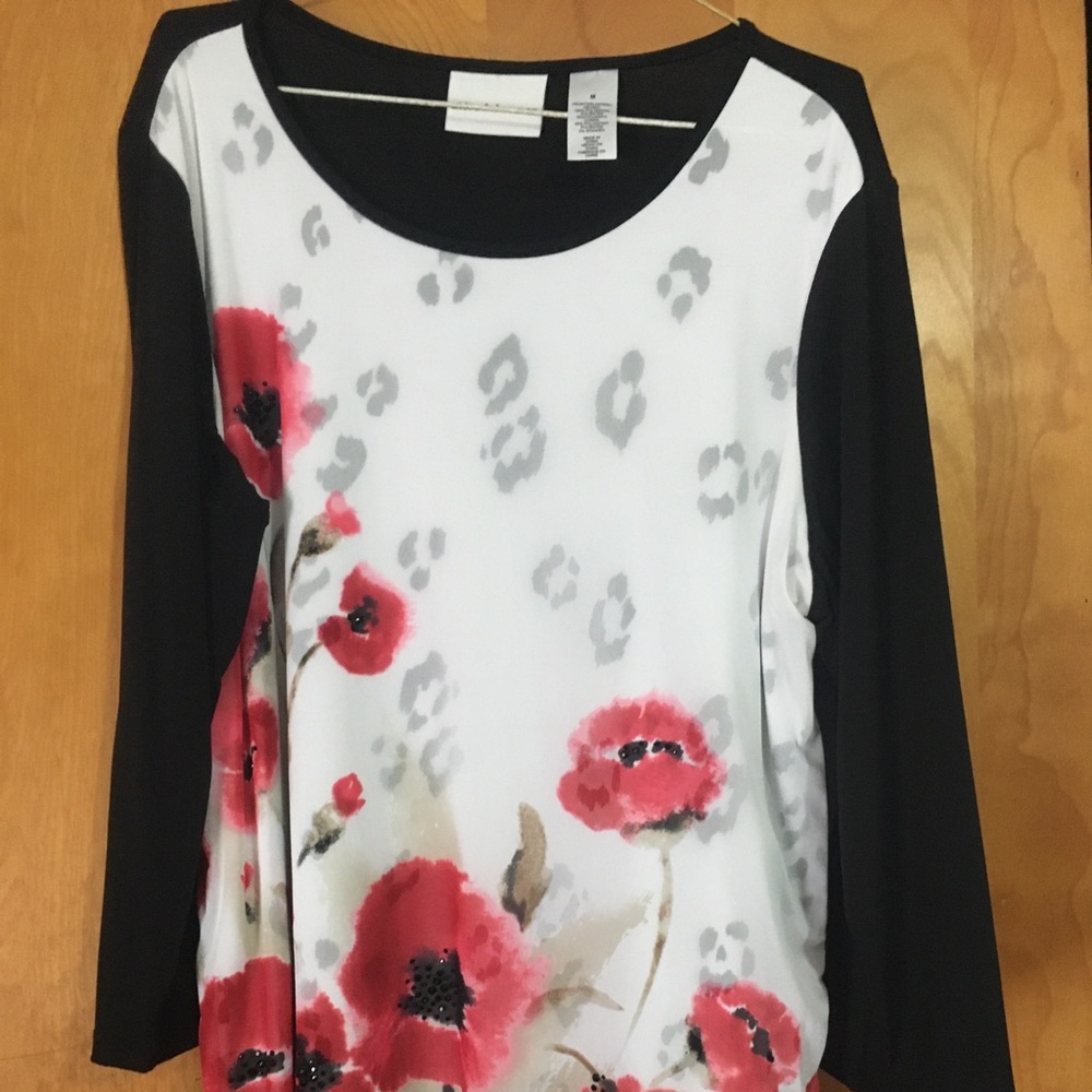 Flower blouse.